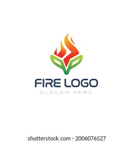 logotipo de incendio logotipo de pelet natural orgánico logotipo de pp icono emblema ecología símbolo caliente