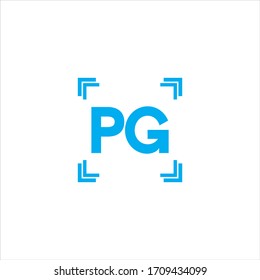 P G letter logo abstract design