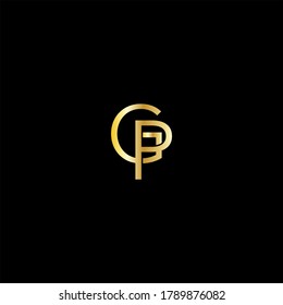 Diseño de logotipo de letra P G