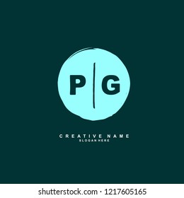 P G PG Initial logo template vector