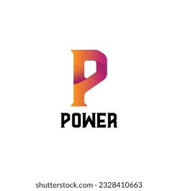 Diseño del logotipo de la letra de gradiente
