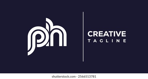 P and H logo design. PH abstract Letters Logo Monogram. This logo design is the process of creating a visual symbol that represents a brand, company, or individual.