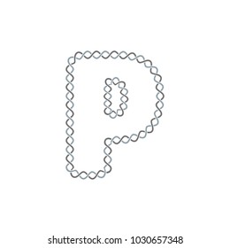 P Infinity Letter Logo Icon Design