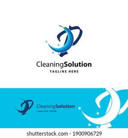 P Initial letter for cleaning service logo business concept. Home, house, office care, maintenance business logo brand vector design, 