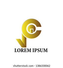 P initial letter logo icon