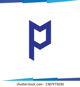 P Initial Letter Logo Icon Vector template