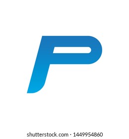 P initial letter logo template vector icon design