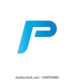 P initial letter logo template vector icon design