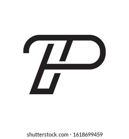 P initial letter logo template vector icon design
