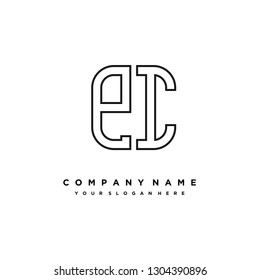 P I initial letter, modern logo design template vector