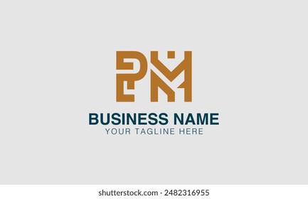 P  initial logo | initial based abstract modern minimal creative logo, vector template image. luxury logotype logo, real estate homie . typography . initials 