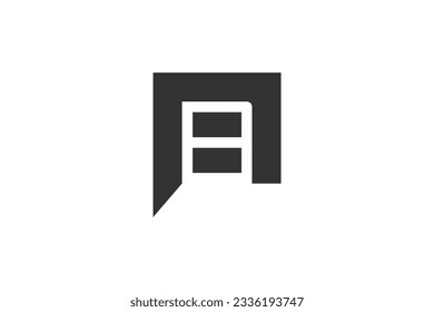 P initial logo design letter abstract icon symbol data center disk stack