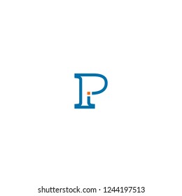P Initial Logo Vector