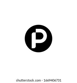 P initial logo vector template