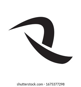 P initial logo,in abstract letter design.
