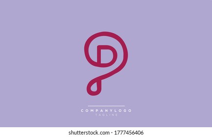 Diseño del logotipo de monograma de P iniciales