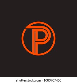 P inside circle vector logo