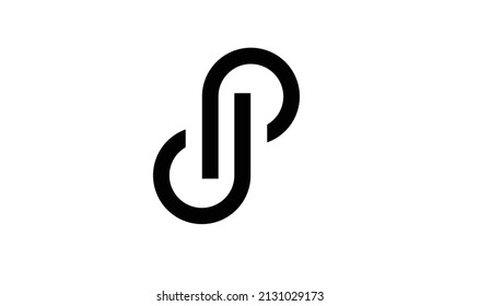 P, J, J P, J P Letter Creative Minimal Abstract Unique logo