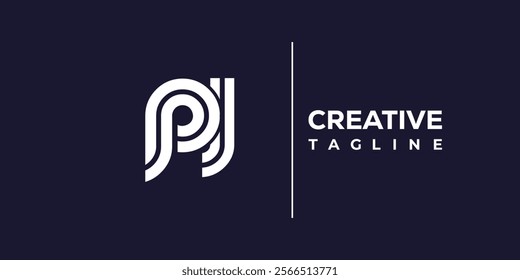 P and J logo design. PJ abstract Letters Logo Monogram. This logo design is the process of creating a visual symbol that represents a brand, company, or individual.