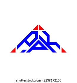 Logotipo de letra P K diseño creativo con gráfico vectorial, logotipo P P K simple y moderno.
