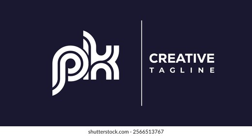 P and K logo design. PK abstract Letters Logo Monogram. This logo design is the process of creating a visual symbol that represents a brand, company, or individual.