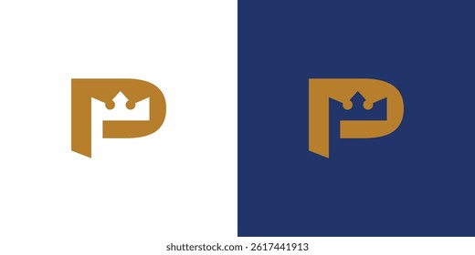  P King logo design is  modern and  unique 