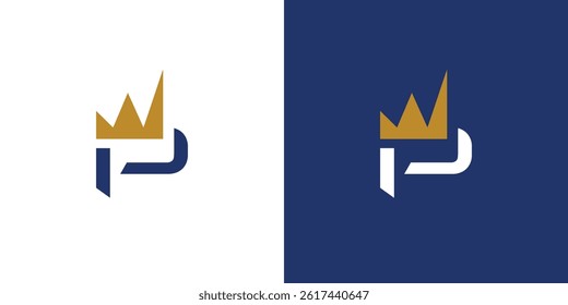 The P King logo design is unique and modern