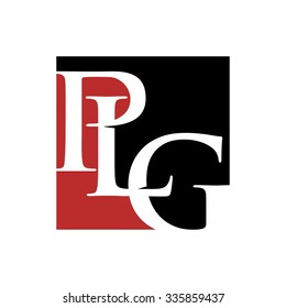 p, l, g logotype. letter mark. logo vector. icon template.