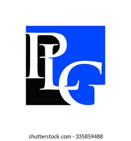 p, l, g logotype. letter mark. logo vector. icon template.
