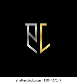 P L initial letter, modern logo design template vector 