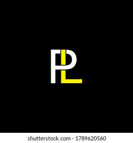 P L letter logo concept design