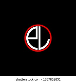 P L letter logo custom design on black color background, pl monogram