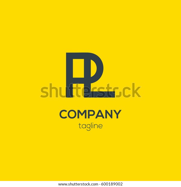 P L Letter Logo Design Vector Stock Vector (Royalty Free) 600189002 ...