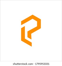 P L logo design vector sign