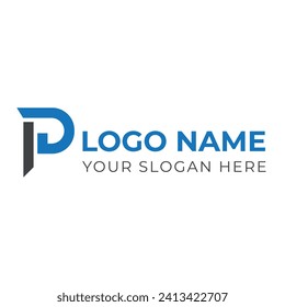 Descarga gratuita de la plantilla de diseño del logotipo P latter