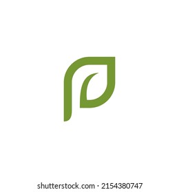 P Leaf Logo Simple
suitable for nature product logo