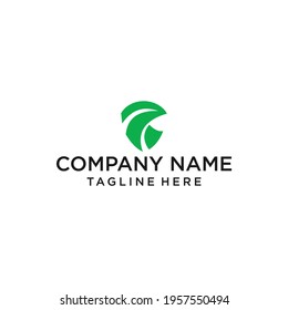 P LEAVES LOGO DESIGN VECTOR SYMBOL