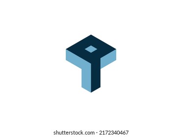 P Letter Abstract logo design