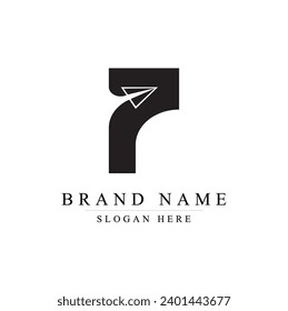 P letter with arrow for design vector editable	
