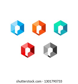 P Letter Box Symbol for Your Next Company
