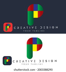 P Letter Creative Logo Design