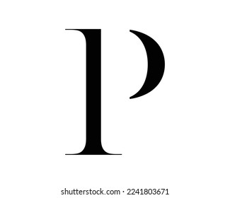 P letter creative logo design template vector