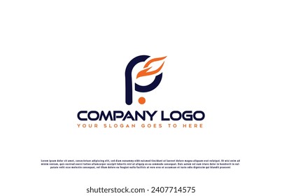 p letter creative logo design. p logo design. 