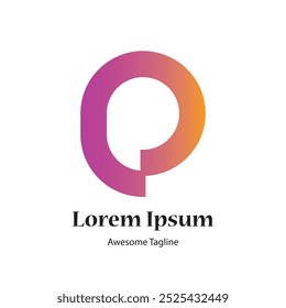 P letter creative logo design vector file