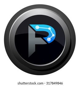 P letter, design logo