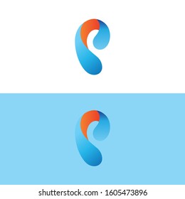 P letter design vector design