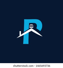 p letter  home logo temple. 