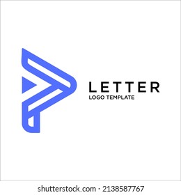 P Letter Icon Logo Design Vector Template