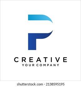 P Letter Icon Logo Design Vector Template