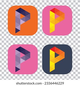P Letter Icon logo Vector Logo P Icon P logo